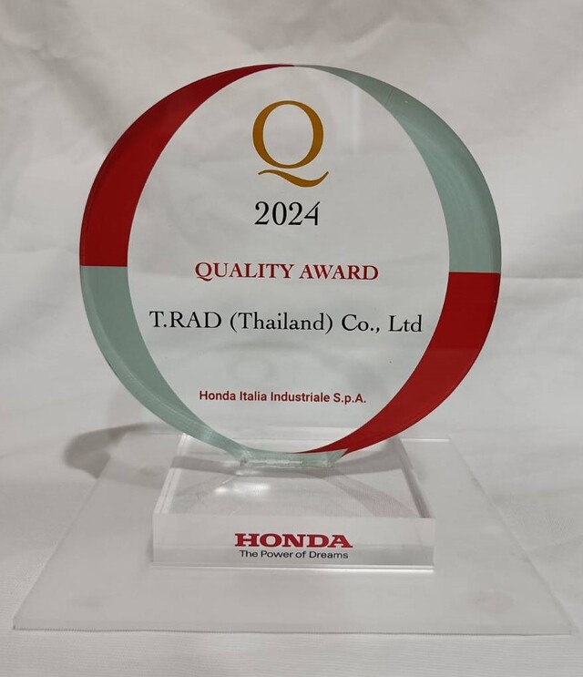 Honda Italia Industriale S.p.A.殿より2024QUALITY AWARDを頂きました